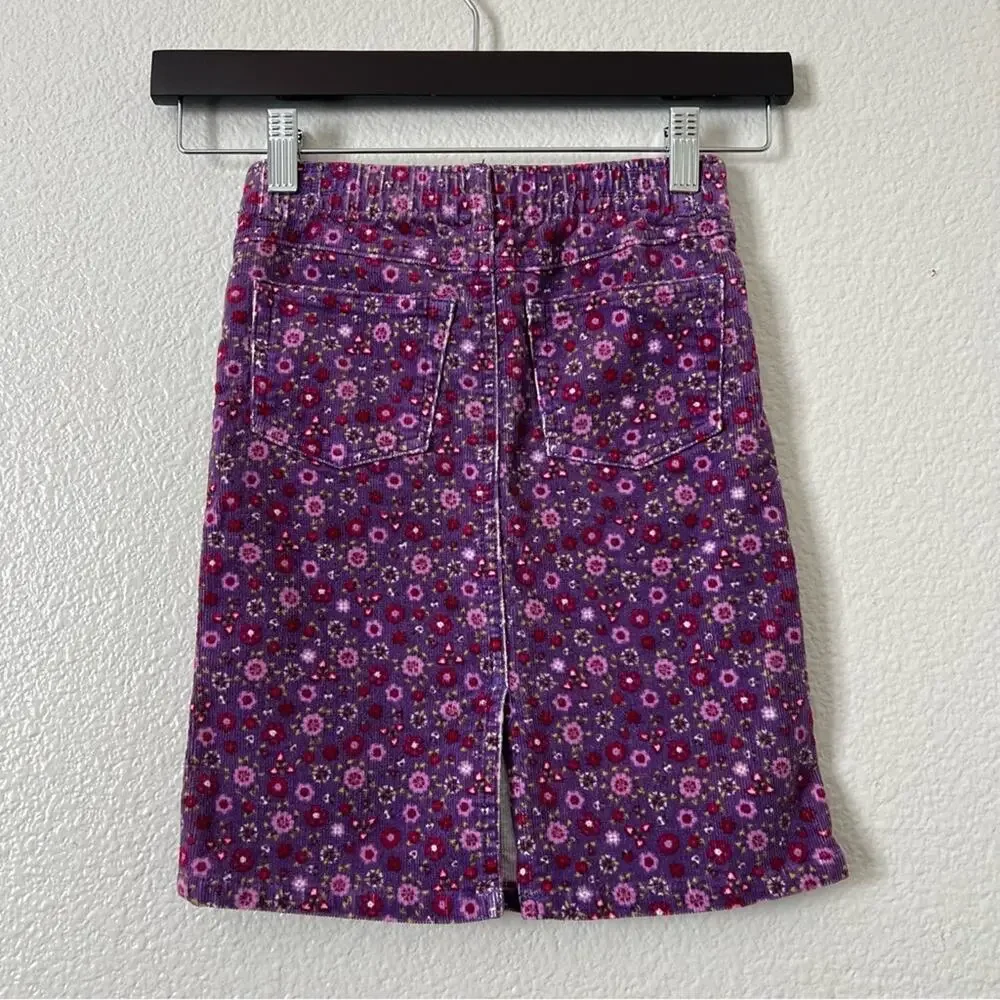The Children’s Place purple floral corduroy pencil skirt
